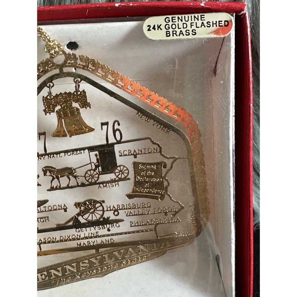 National Treasures‎ Pennsylvania State Ornament 1776 Keystone Amish Lake Erie… - Picture 4 of 6